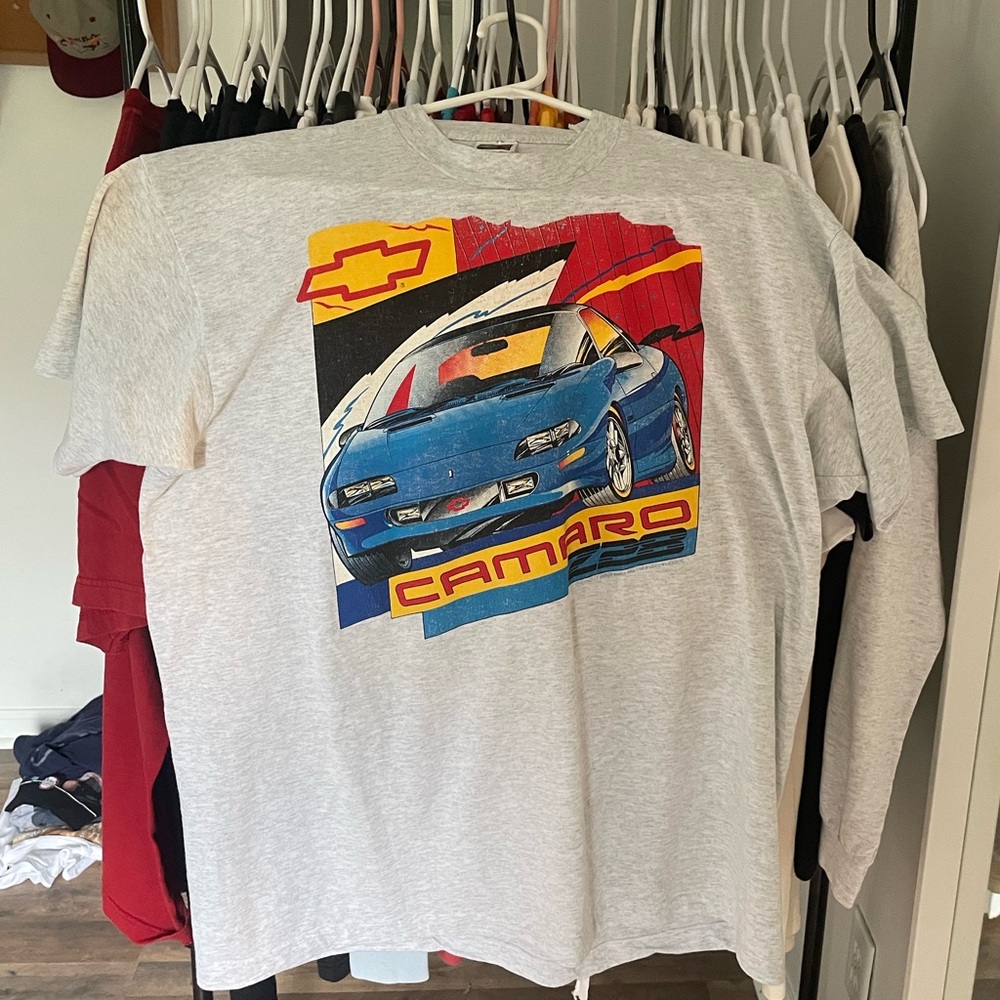 Vintage Chevy Camaro ad tshirt